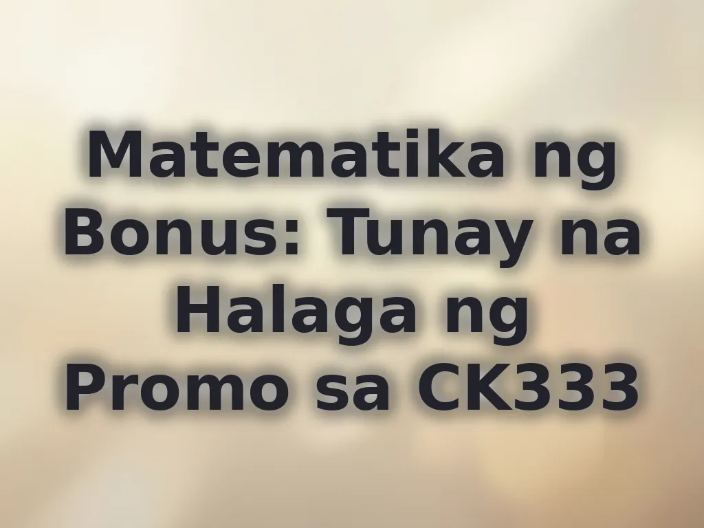 Bonus calculation guide